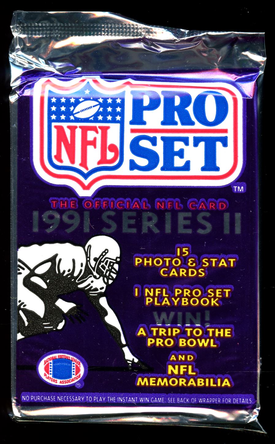 1991 Pro Set Series 2 Football Unopened Pack - 14 Cards
