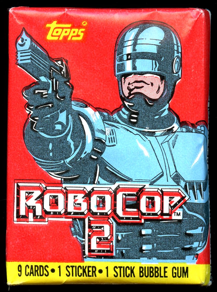 1990 Topps RoboCop 2 Unopened Wax Pack - 9 Cards