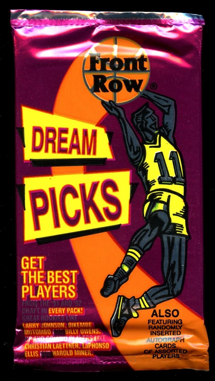 1992 Front Row Dream Picks Basketball Unopened Pack - 10 Cards