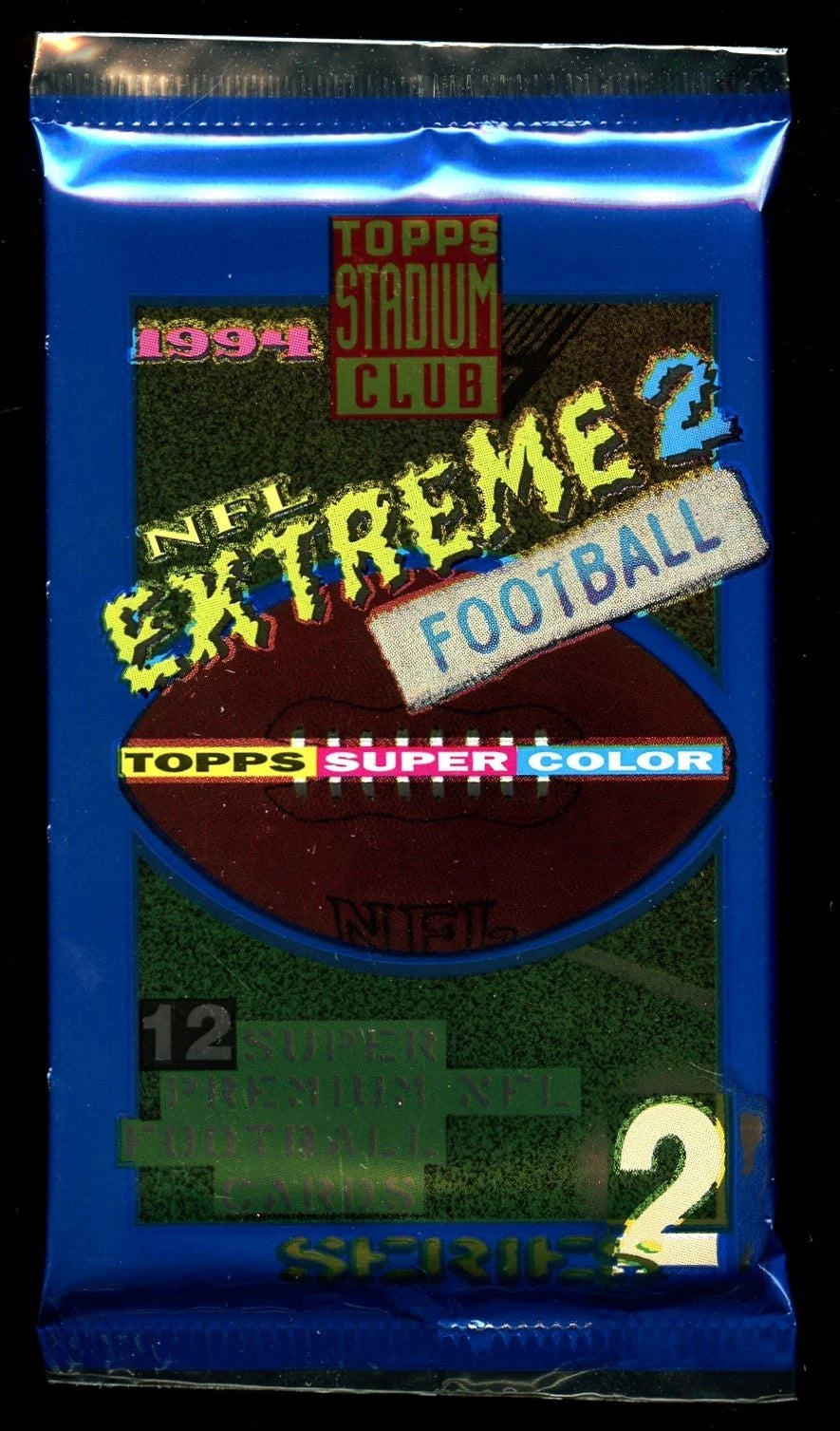1994 Stadium Club Football Series 2 Unopened Pack - 12 Cards