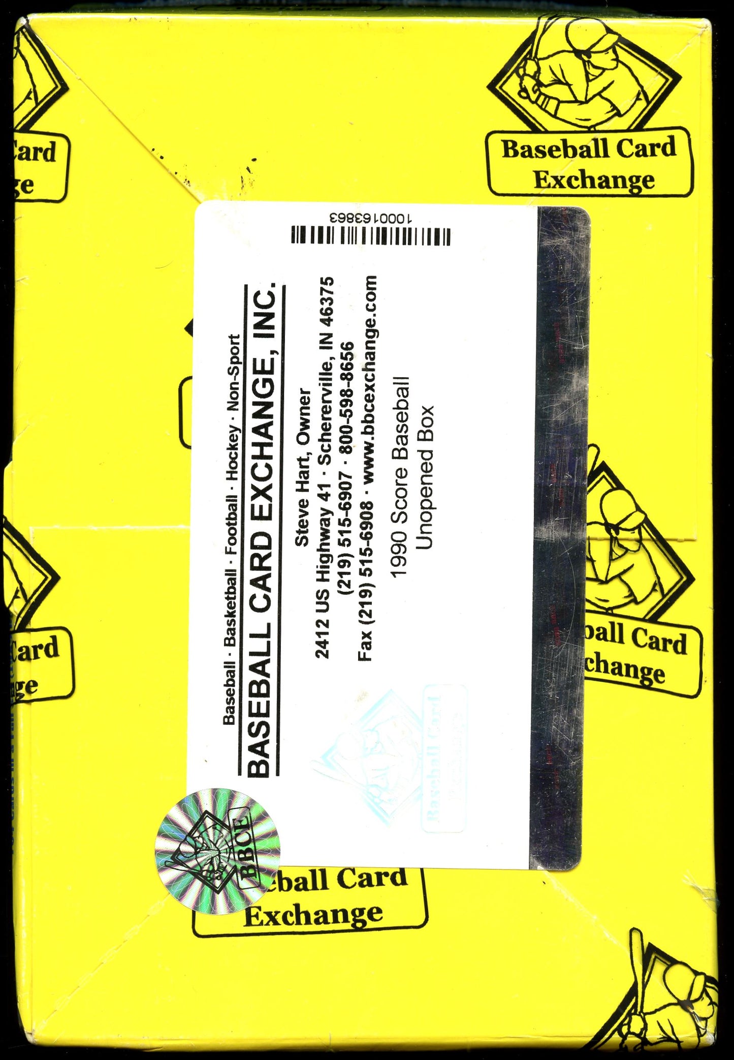1990 Score Baseball Unopened Box w/ Bo Jackson on top BBCE Authenticated