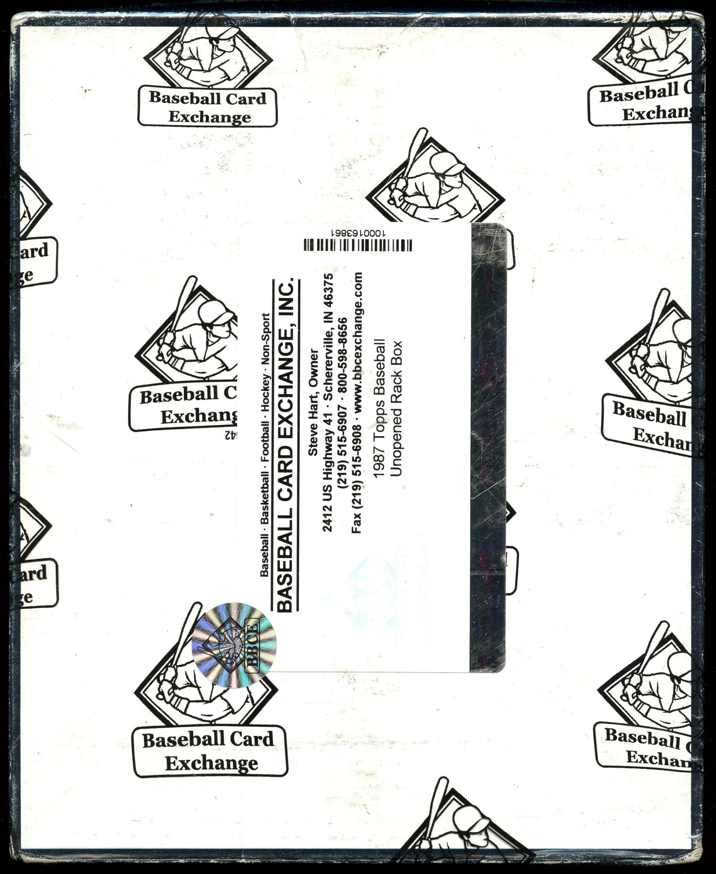 1987 Topps Baseball Unopened Rack Pack Box - BBCE Authenticated
