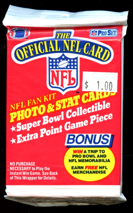 1989 Pro Set Football Series 1 Unopened Pack - 15 Cards