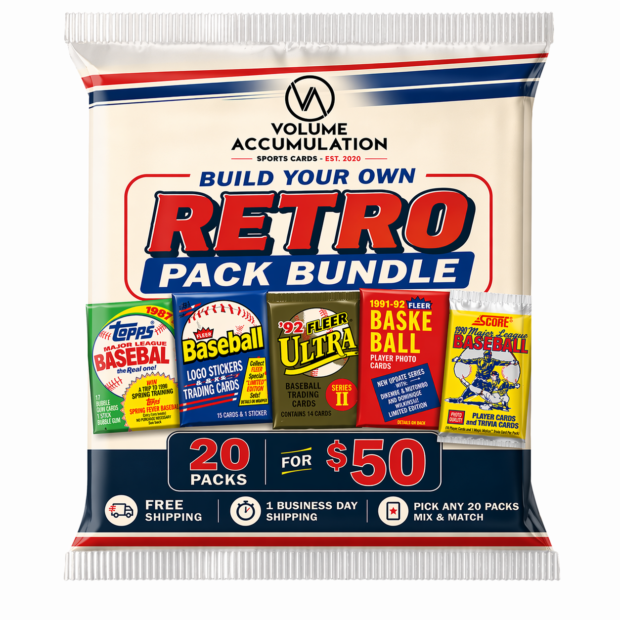 Retro Pack Bundle - 20 Packs