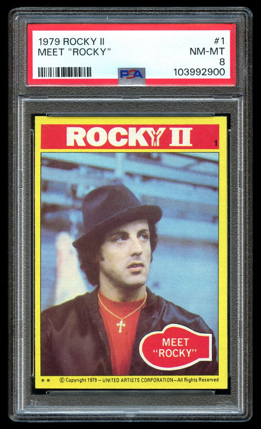 1978 Topps Rocky II #1 Meet Rocky PSA 8 NM-MT