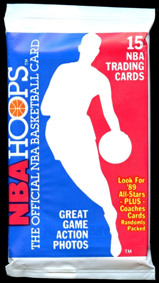 1989-90 NBA Hoops Basketball Series 1 Unopened Pack - 15 Cards