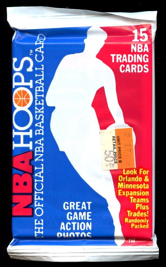 1989-90 NBA Hoops Basketball Series 2 Unopened Pack - 15 Cards