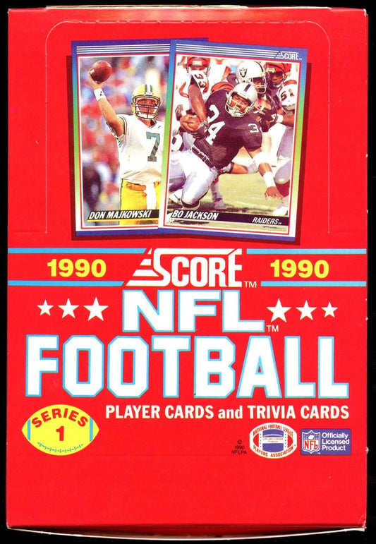 1990 Score Football Box