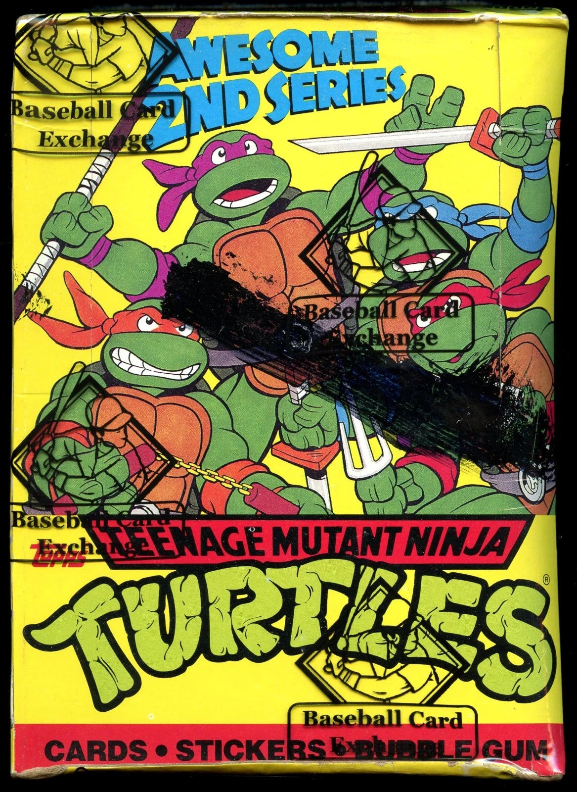 1990 Topps Teenage Mutant Ninja Turtles Series 2 Sealed Box - BBCE Authenticated