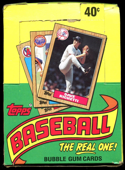 1987 Topps Baseball Wax Box