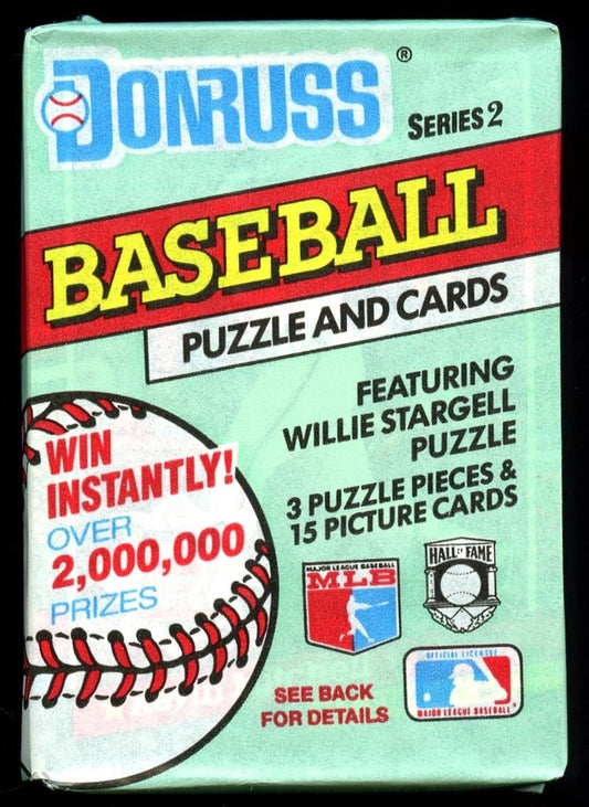 1991 Donruss Baseball Series 2 Unopened Wax Pack -15 Cards