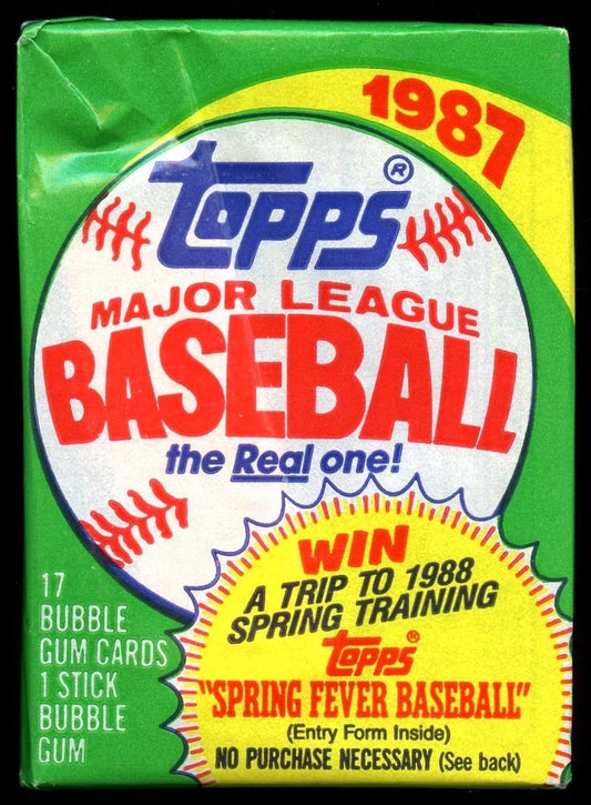 1987 Topps Baseball Unopened Wax Pack