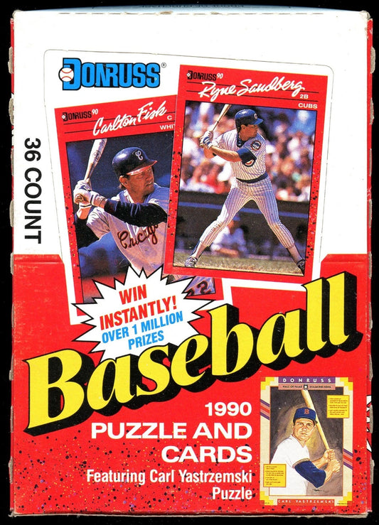 1990 Donruss Wax Box